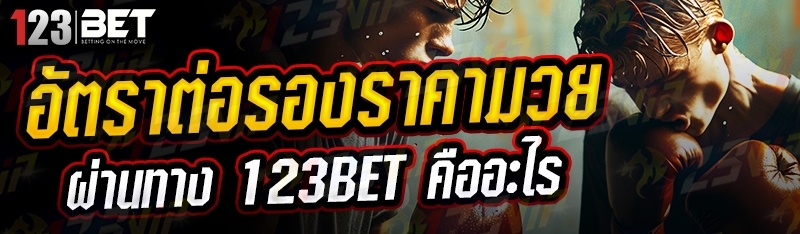 อัตราต่อรองราคามวย ผ่านทาง 123bet คืออะไร